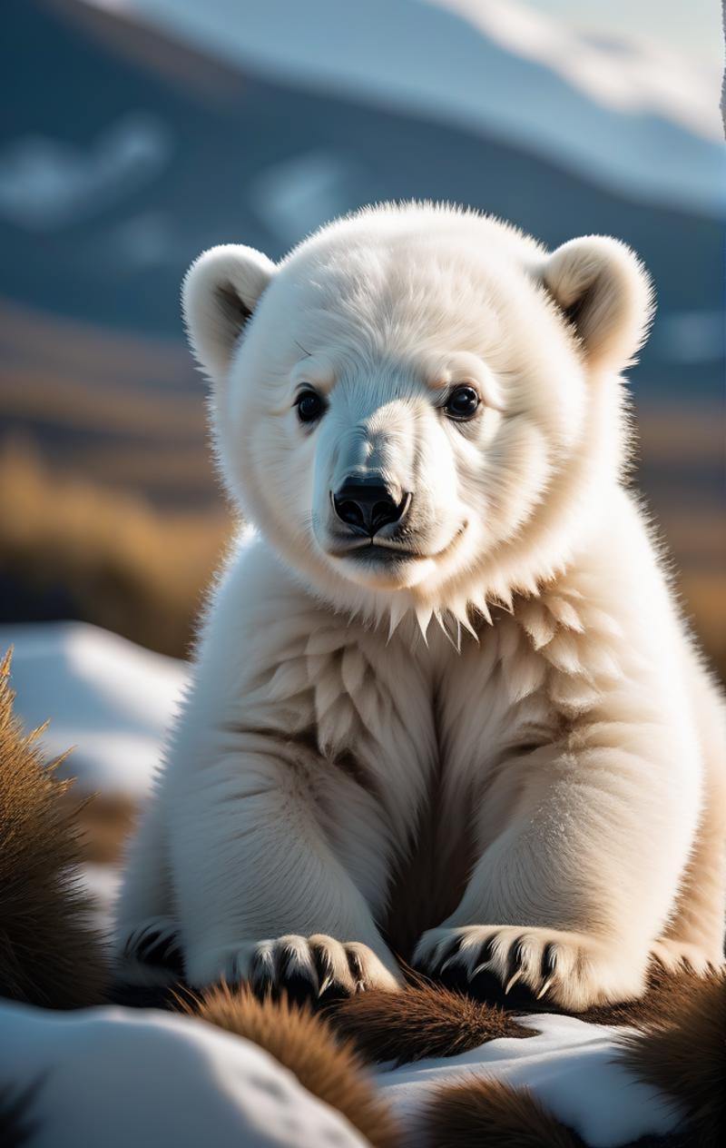 11363-332799153-(extremely detailed 8k wallpaper),A mid shot photo of a Polar Bear Cub, intricate, high detail, dramatic，.png